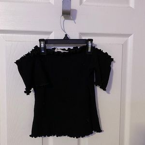 Black Off the Shoulder Top